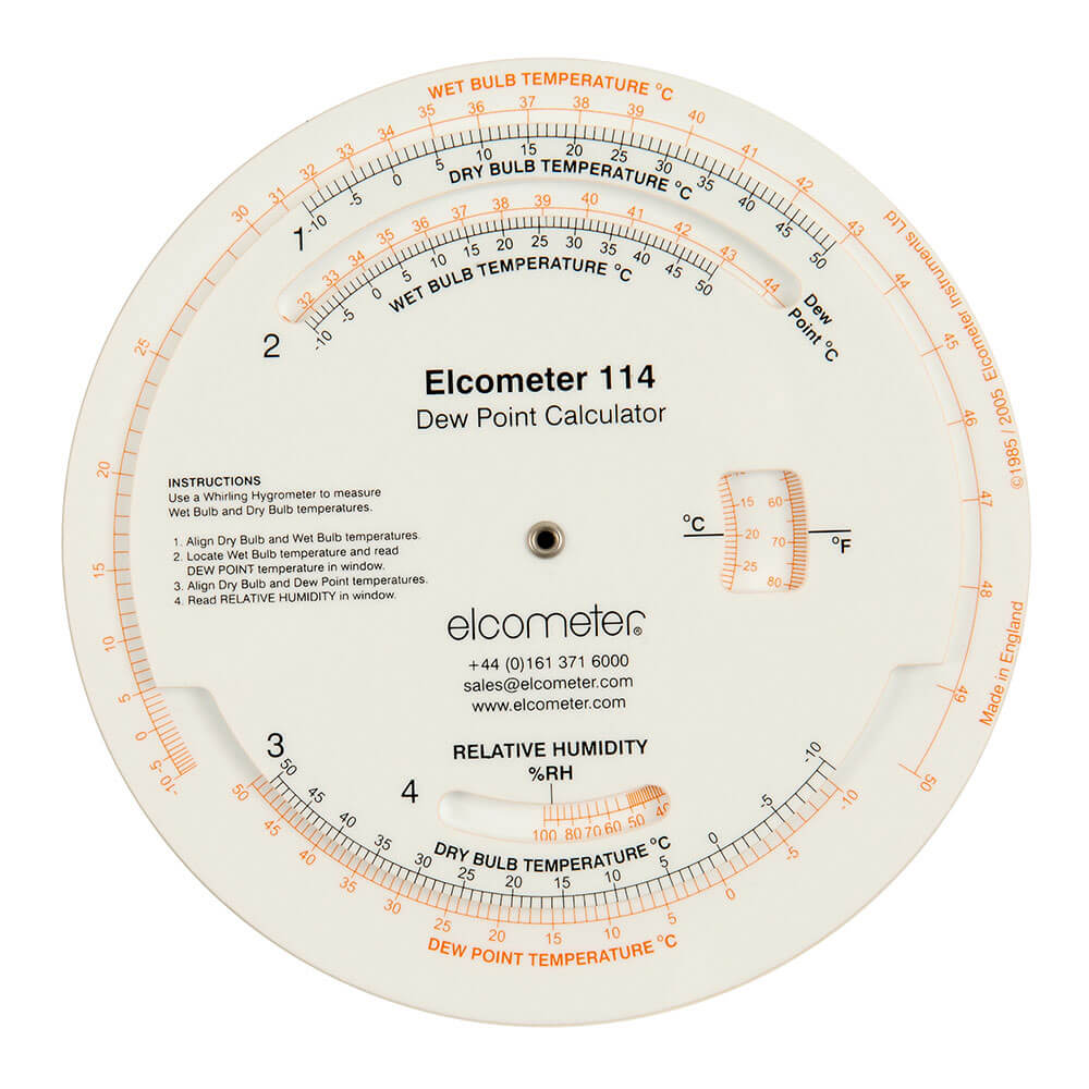 Elcometer114露點計算盤